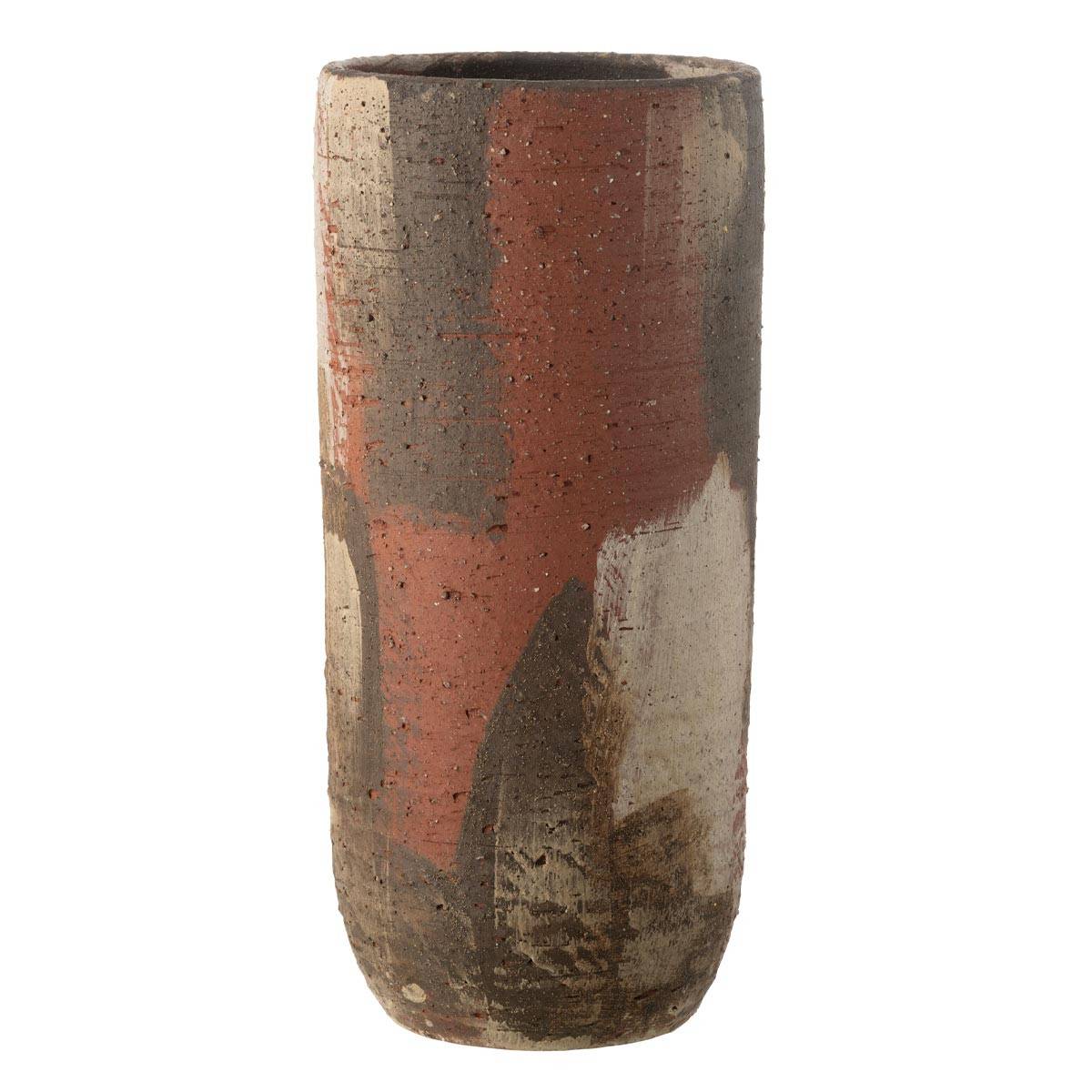 J-Line - Vase Déco en Terre Cuite "Miltos" 50cm Multicolore - Image 1