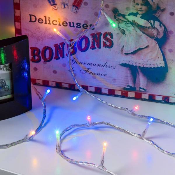 Lotti - Guirlande lumineuse 13M multicolore 180 miniled animées câble transparent Lotti - Imagen 10