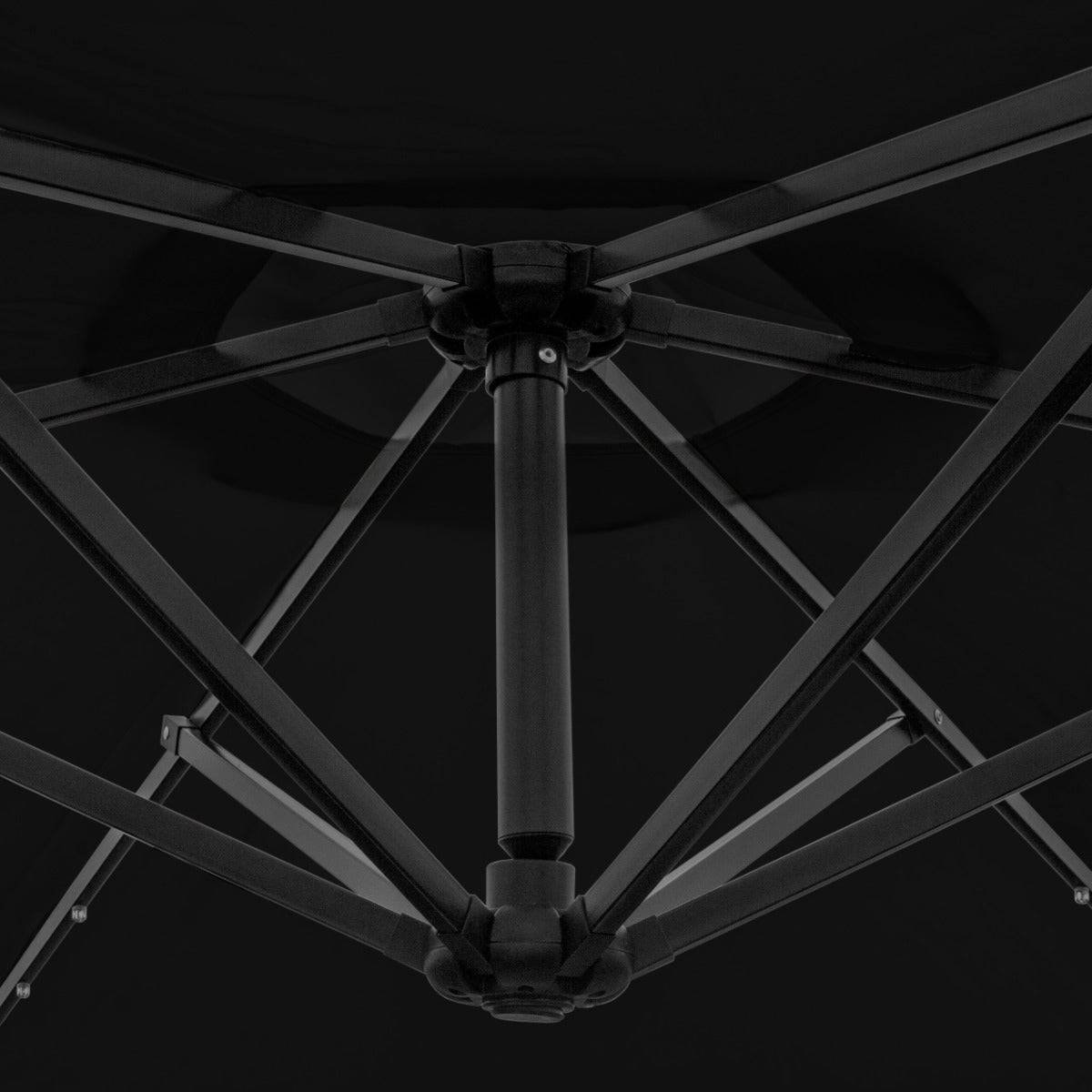 Monstershop - Parasol Noir 3m avec LED's Intégrés - Imagen 4