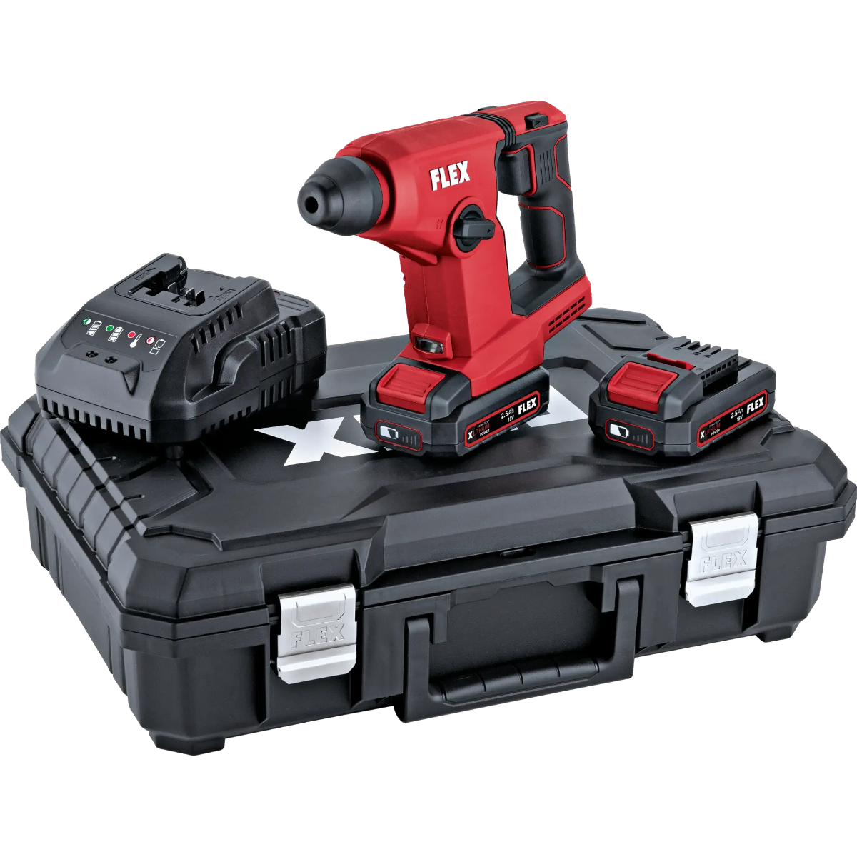 Marteau perforateur FLEX FHE 1-16 18.0-EC C - 2 batteries 18V 2.5 Ah + chargeur + coffret - 531312 - Imagen 1