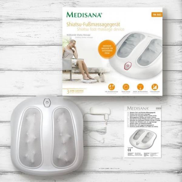 Medisana Appareil de massage shiatsu des pieds FM 883 Blanc - Image 4