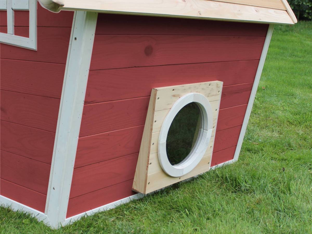 Exit Toys - Maisonnette en bois pour enfants Fantasia 100 Rouge - Exit Toys - Imagen 3