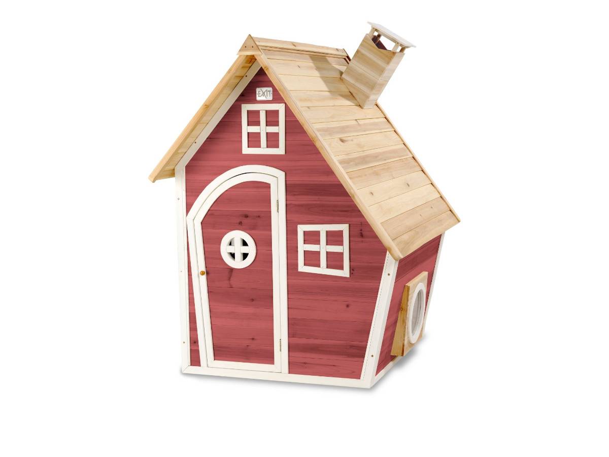 Exit Toys - Maisonnette en bois pour enfants Fantasia 100 Rouge - Exit Toys - Imagen 1