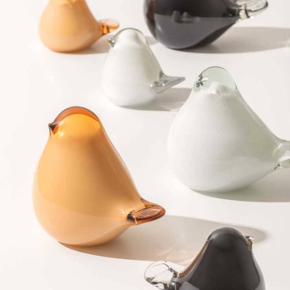 Pt Living - Statue en verre Fat Bird 9 x 6 x 8 cm - Imagen 2