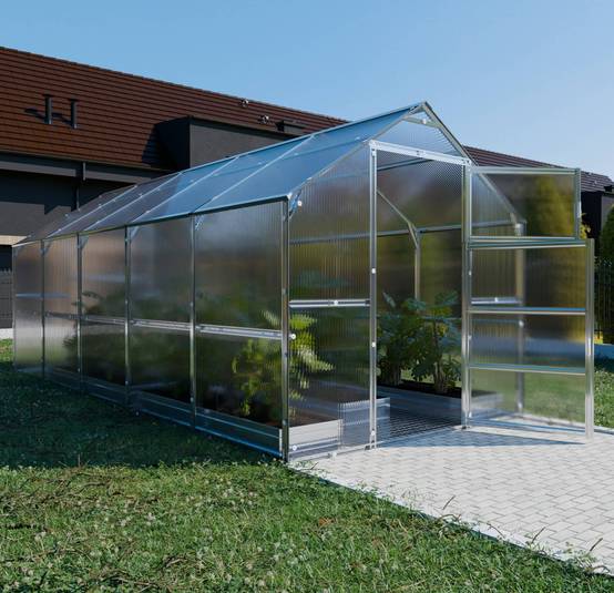KLASIKA GREENHOUSES - Serre KLASIKA BERNARD 2,35 x 5 m (11,75 m²), 6 mm avec revêtement en polycarbonate - Image 3