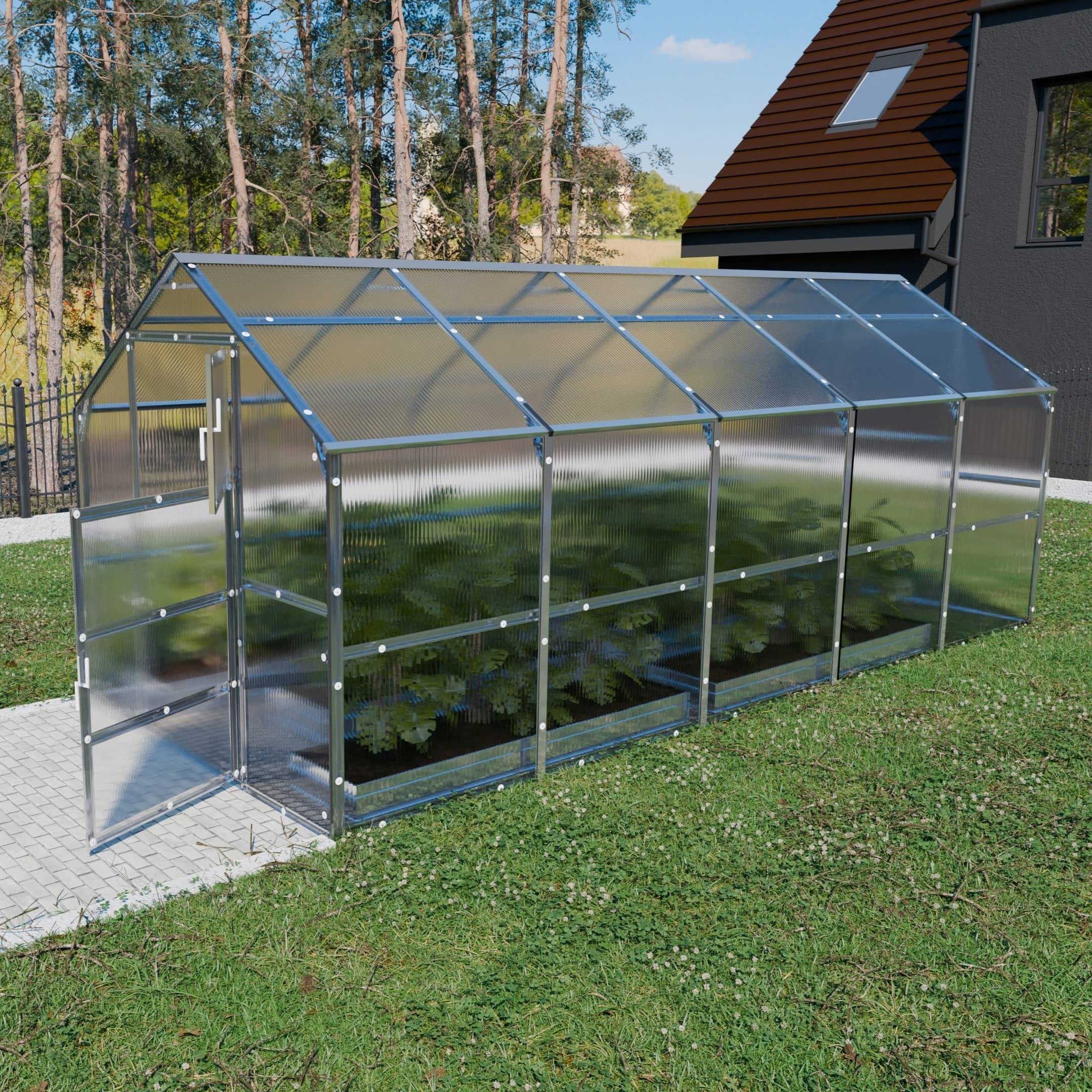 KLASIKA GREENHOUSES - Serre KLASIKA BERNARD 2,35 x 5 m (11,75 m²), 6 mm avec revêtement en polycarbonate - Image 2