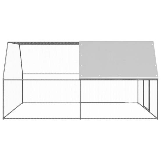Vidaxl - Poulailler d'extérieur 3x4x2 m Acier galvanisé vidaXL 3089324 - Image 4