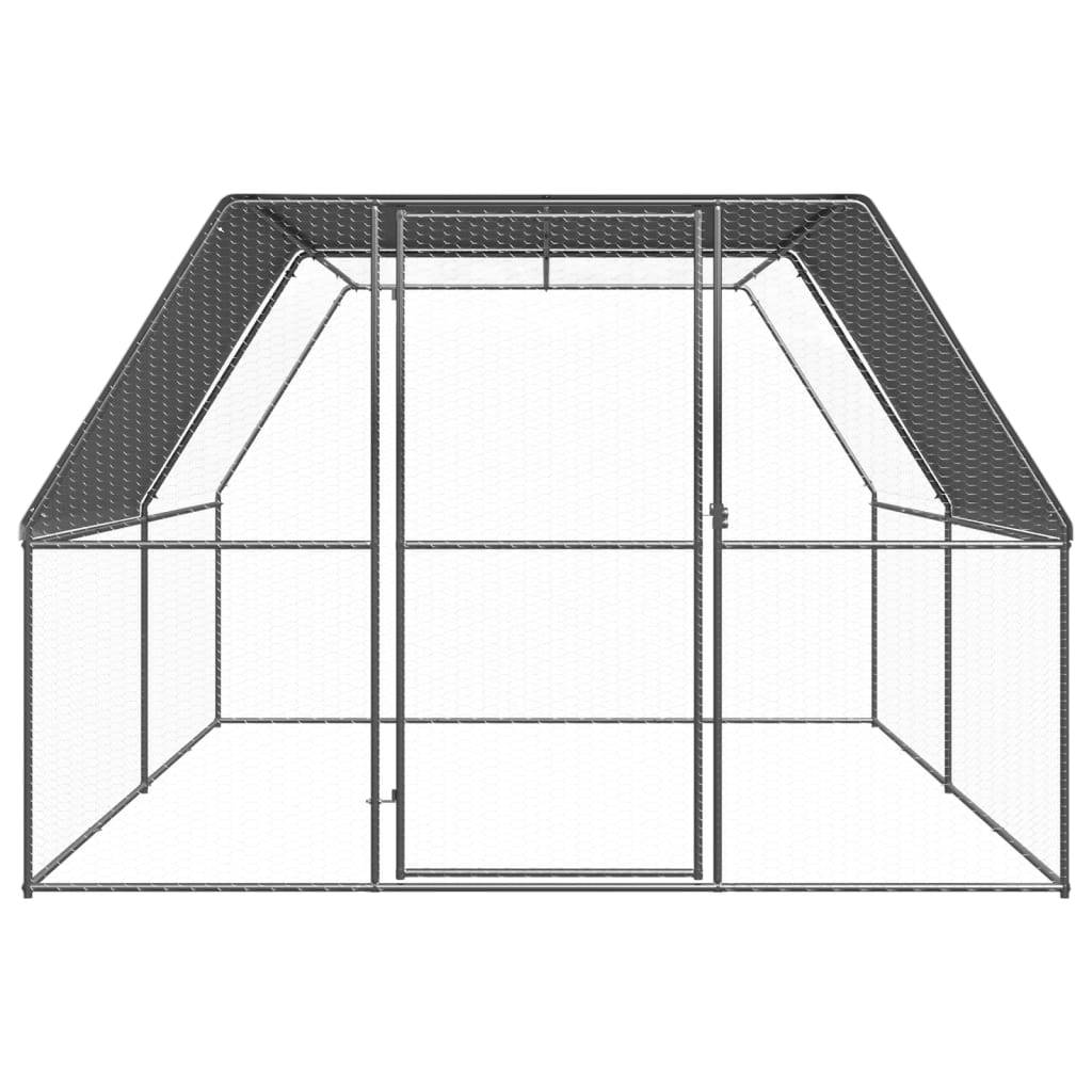 Vidaxl - Poulailler d'extérieur 3x4x2 m Acier galvanisé vidaXL 3089324 - Image 2