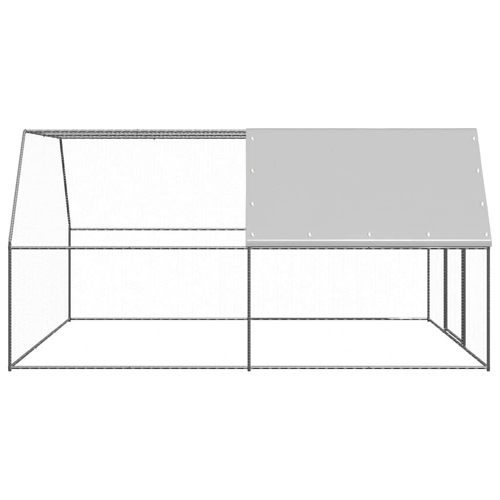 Vidaxl - Poulailler d'extérieur 3x4x2 m Acier galvanisé vidaXL 3089324 - Image 4