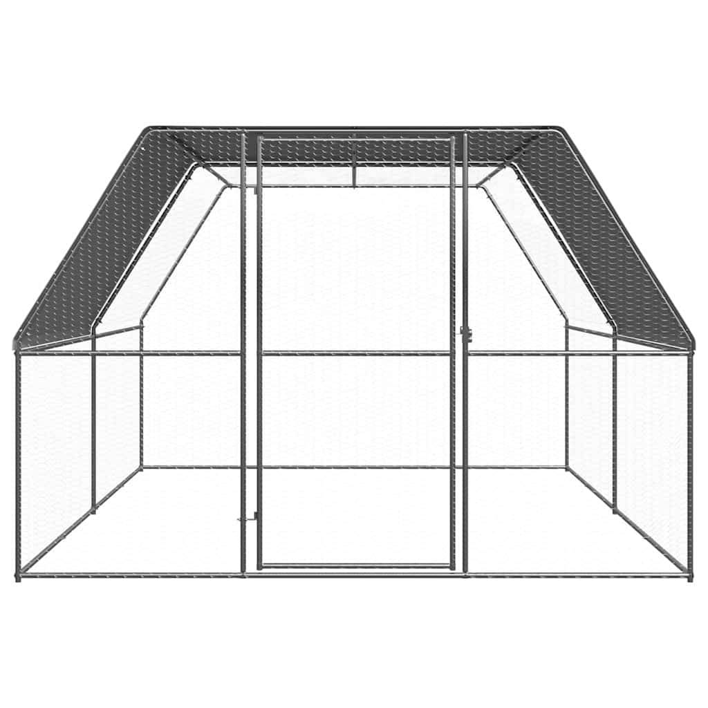 Vidaxl - Poulailler d'extérieur 3x4x2 m Acier galvanisé vidaXL 3089324 - Image 2