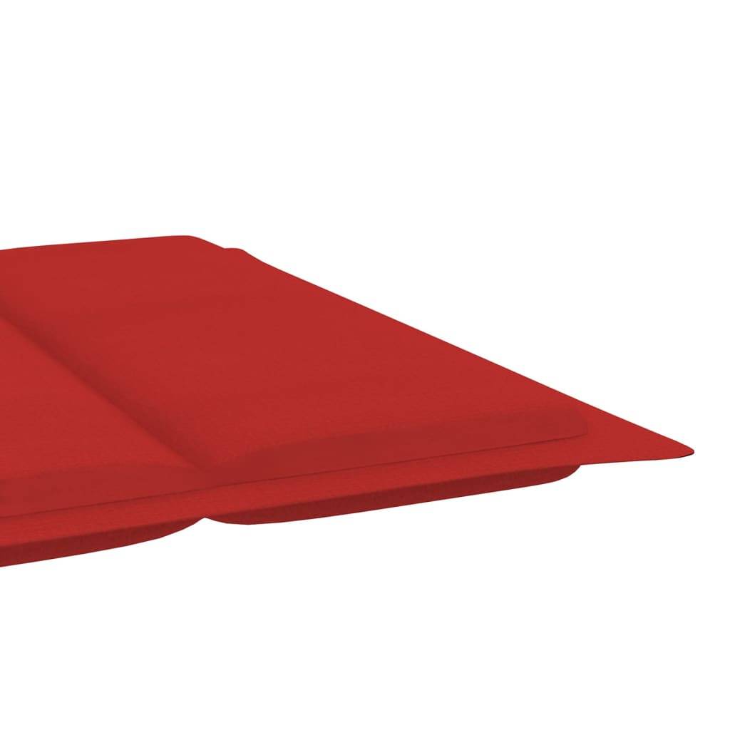 Helloshop26 - Transat chaise longue bain de soleil lit de jardin terrasse meuble d'extérieur avec coussin bois d'acacia solide - Imagen 8