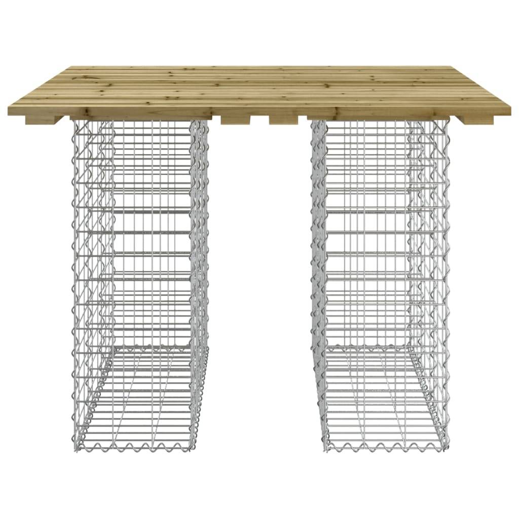 Maison Chic - Banc de jardin - Banc d'extérieur - Banquette design gabion 100x102x72 cm bois de pin imprégné-JU13959 - Imagen 3