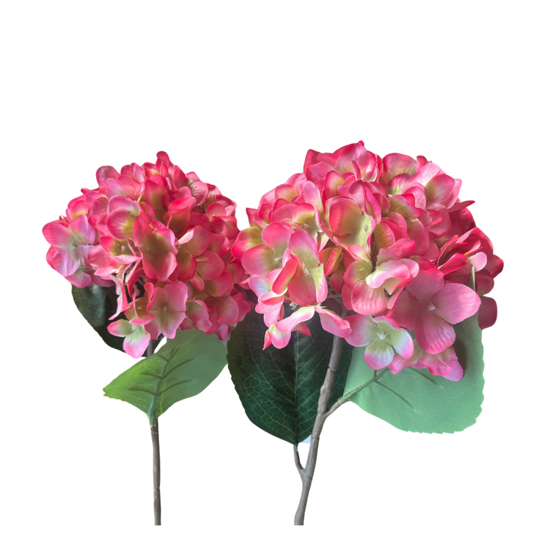 Hortensia Artificiel Jaune Orangé - Image 2