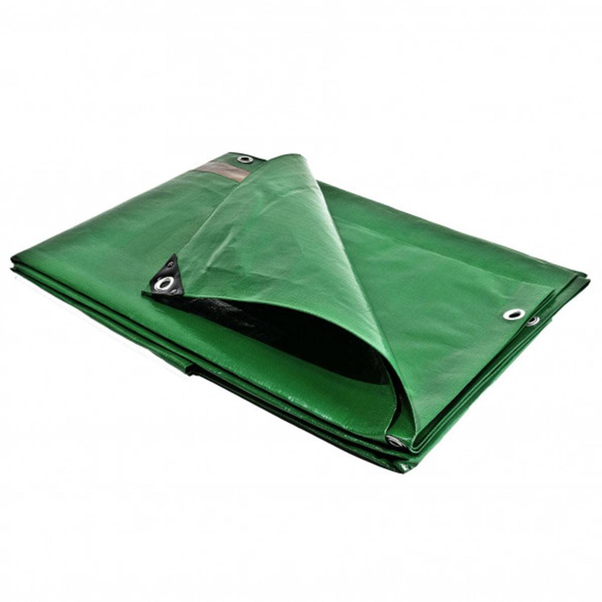 Tecplast - Toile de protection 4 x 5 m Verte et Marron Traitée Polyéthylène Anti UV 250g/m² KZ GARDEN - Imagen 3