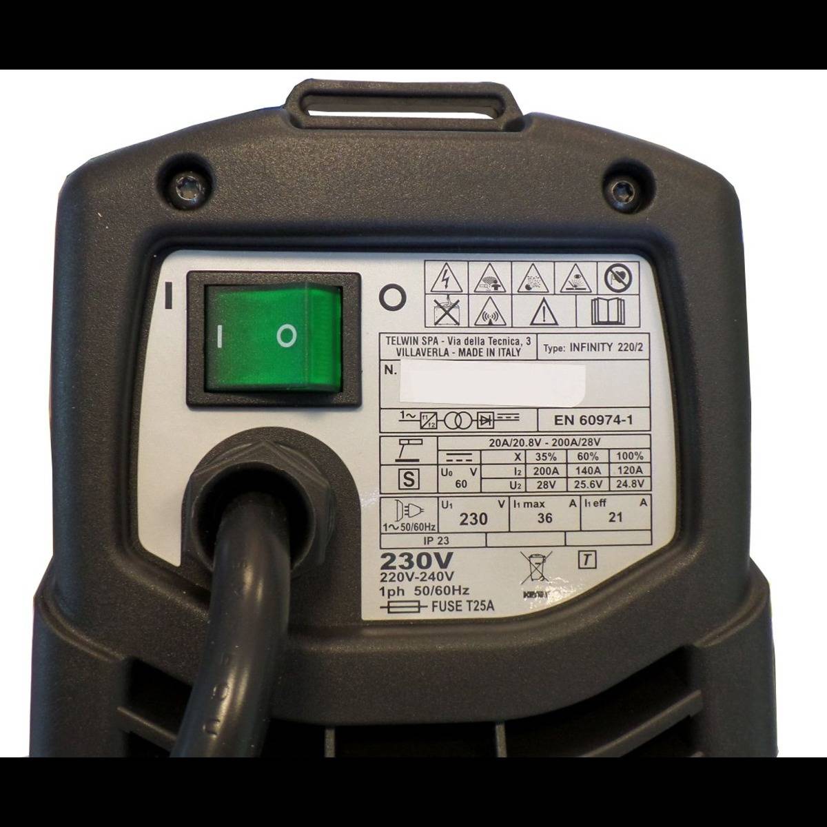 Poste à souder Inverter Infinity 220 - 230 V - TELWIN - 816082 - Imagen 3