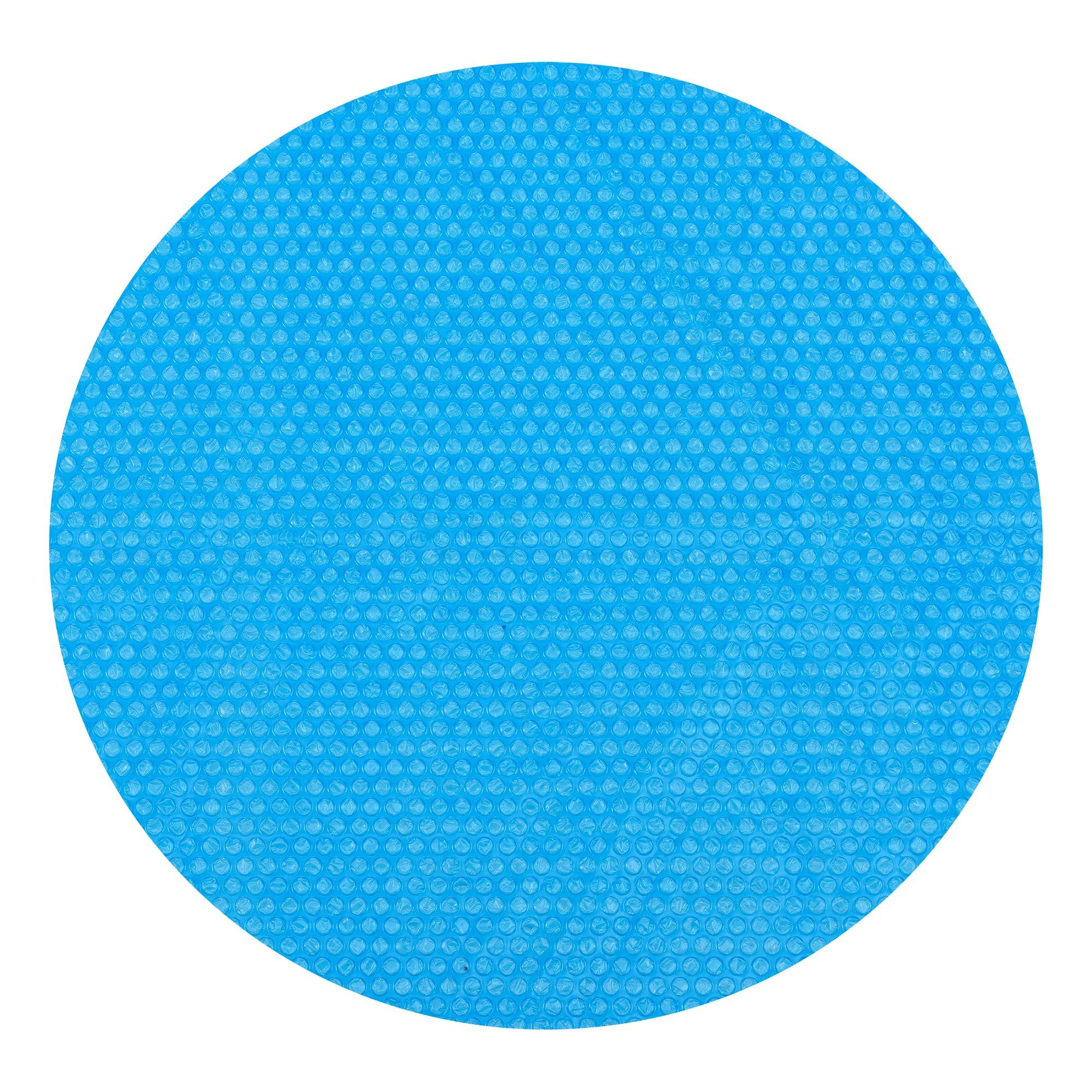 Helloshop26 - Bâche solaire de piscine ronde diamètre 244 cm polyéthylène bleu - Imagen 1