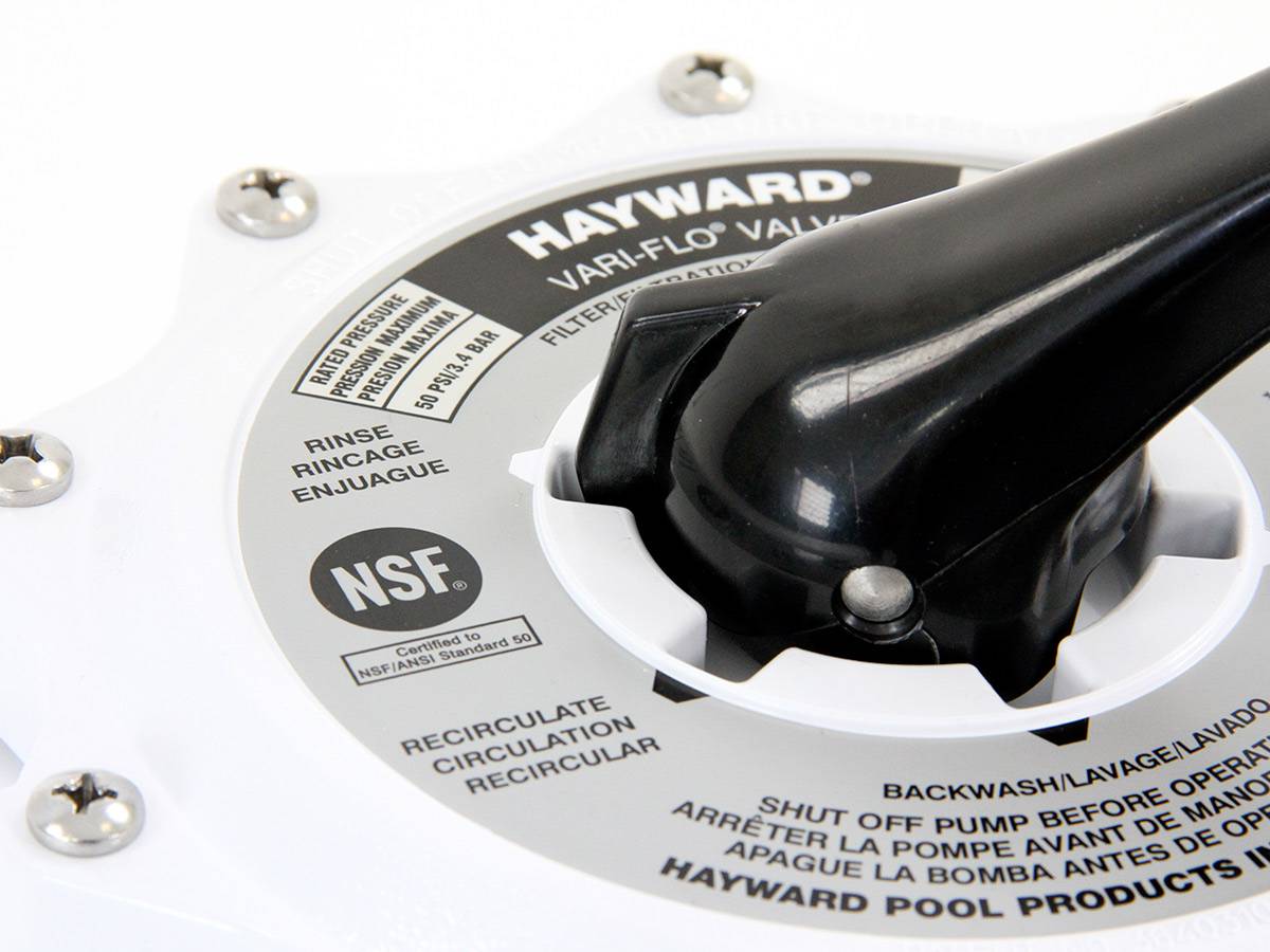 Hayward - Vanne Multivoies 1- 1/2 Vari-Flo pour filtres à sable - Blanc - SP0710XEALL - Hayward - Imagen 8