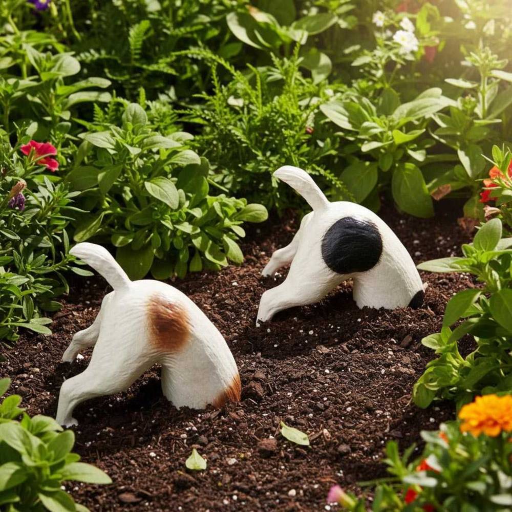 Esschert Design - Statuette chien bob le creuseur True To Nature - Imagen 2