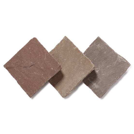 Pavé Grès Kandla Multicolore 14x14x2-2,5 cm (vendu au m² - 42 pavés/m²) - RO'MA NATURE - Image 9