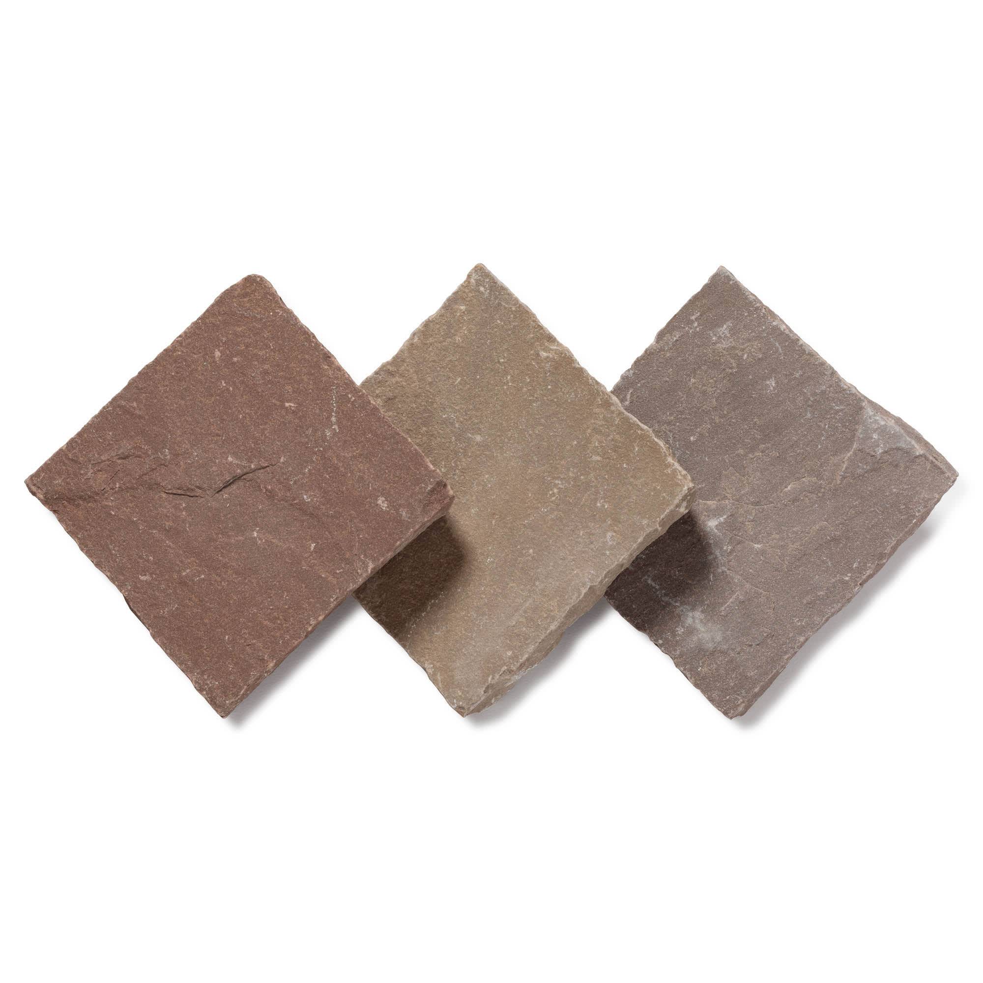Pavé Grès Kandla Multicolore 14x14x2-2,5 cm (vendu au m² - 42 pavés/m²) - RO'MA NATURE - Image 7
