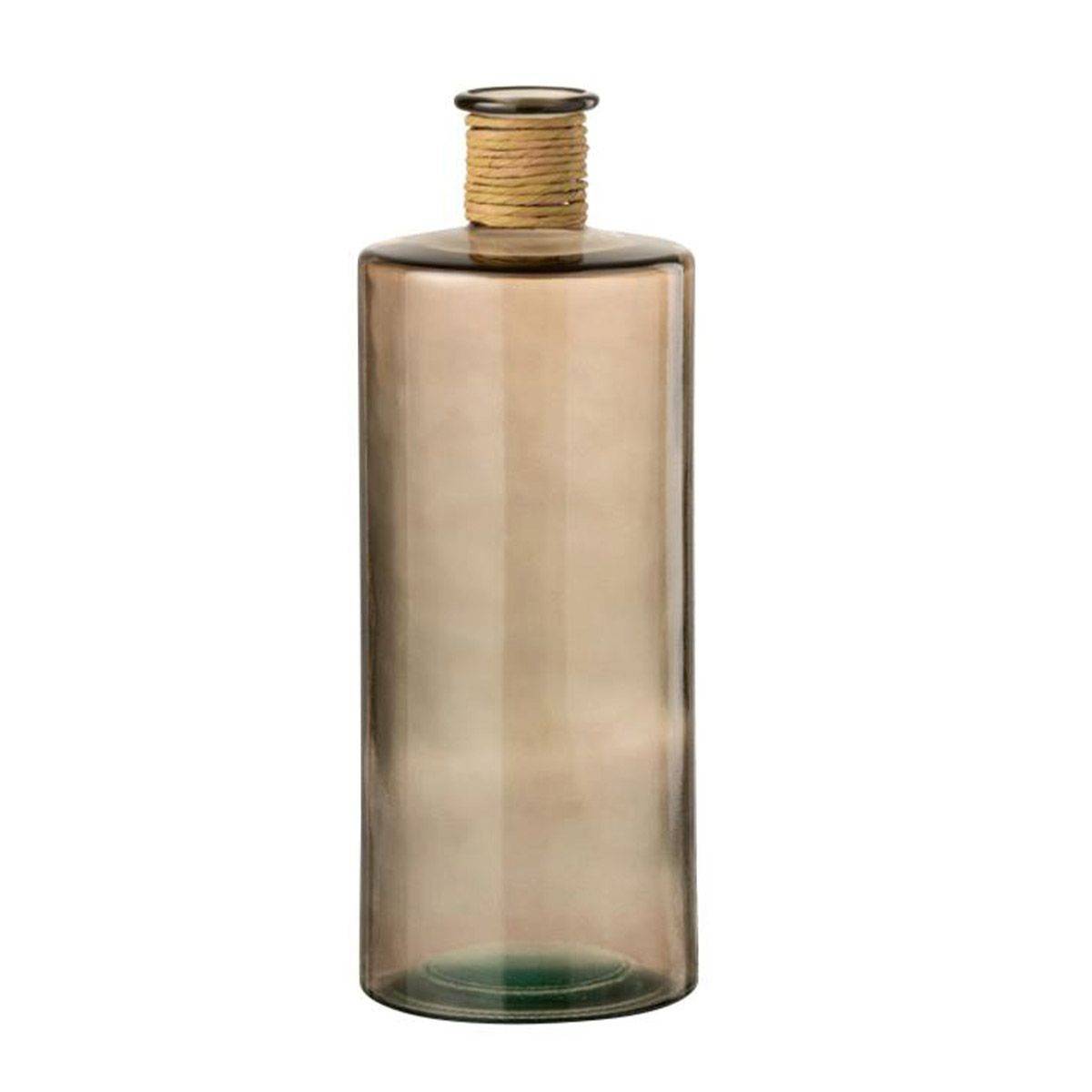 Vase Design en Verre "Safari" 40cm Marron
