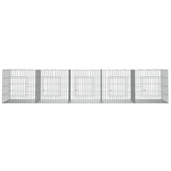 Cage à lapin - Cage extérieur/intérieur 5 panneaux 273x79x54 cm Fer galvanisé - Image 3