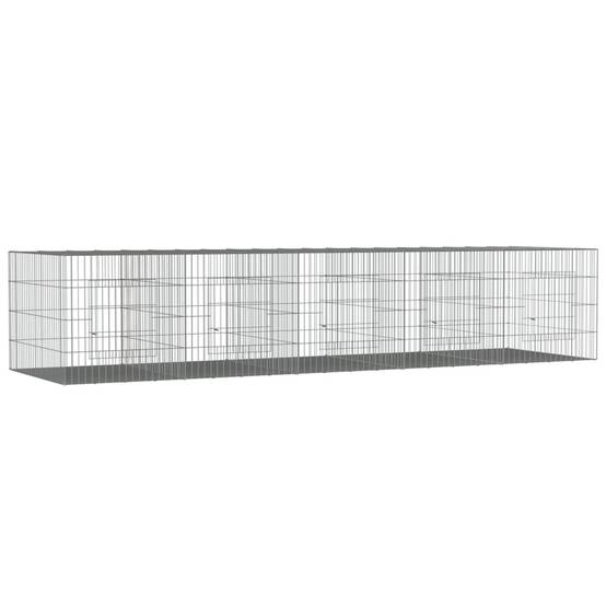 Cage à lapin - Cage extérieur/intérieur 5 panneaux 273x79x54 cm Fer galvanisé - Image 1