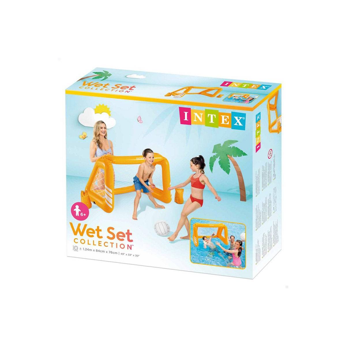 Jeu de Piscine Flottant "WaterPolo" 81cm Jaune - Image 5