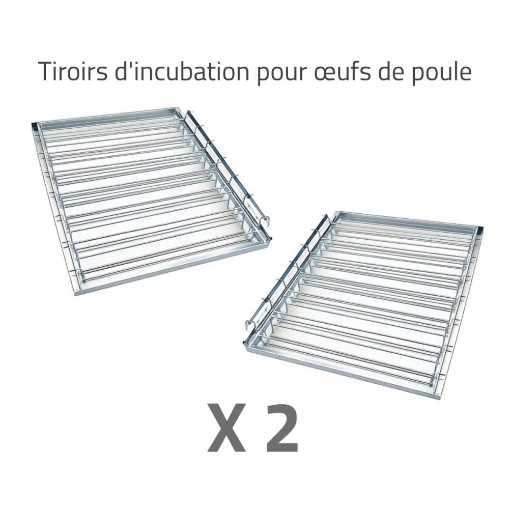 Couveuse + 2 Tiroirs de caille à poule + 1 Tiroir oeufs oie - paon - dinde + 1 Panier d'éclosion MAINO - Image 4