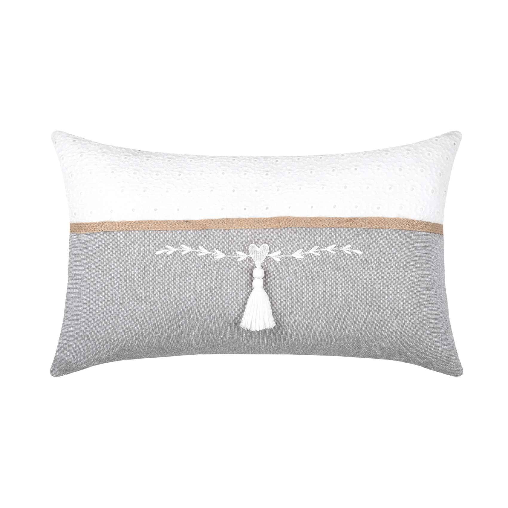 Lovely Casa - Coussin rectangulaire esprit romantique - LOVELY CASA - Imagen 1