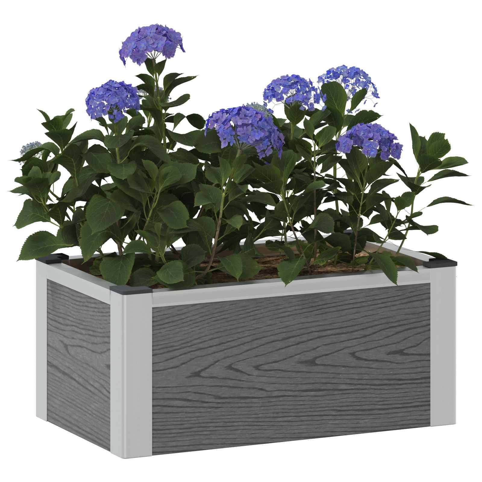 Prolenta Premium - Jardinière aluminium gris 50 x 30 x 22 cm - Prolenta premium p327.2 - Image 3