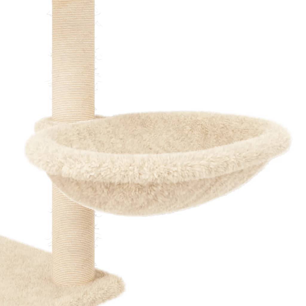 Arbre à Chat Complet Échelle Sisal Panier Crème 153cm pour Grand Chat - ComfortXL Outdoor Living - Image 8