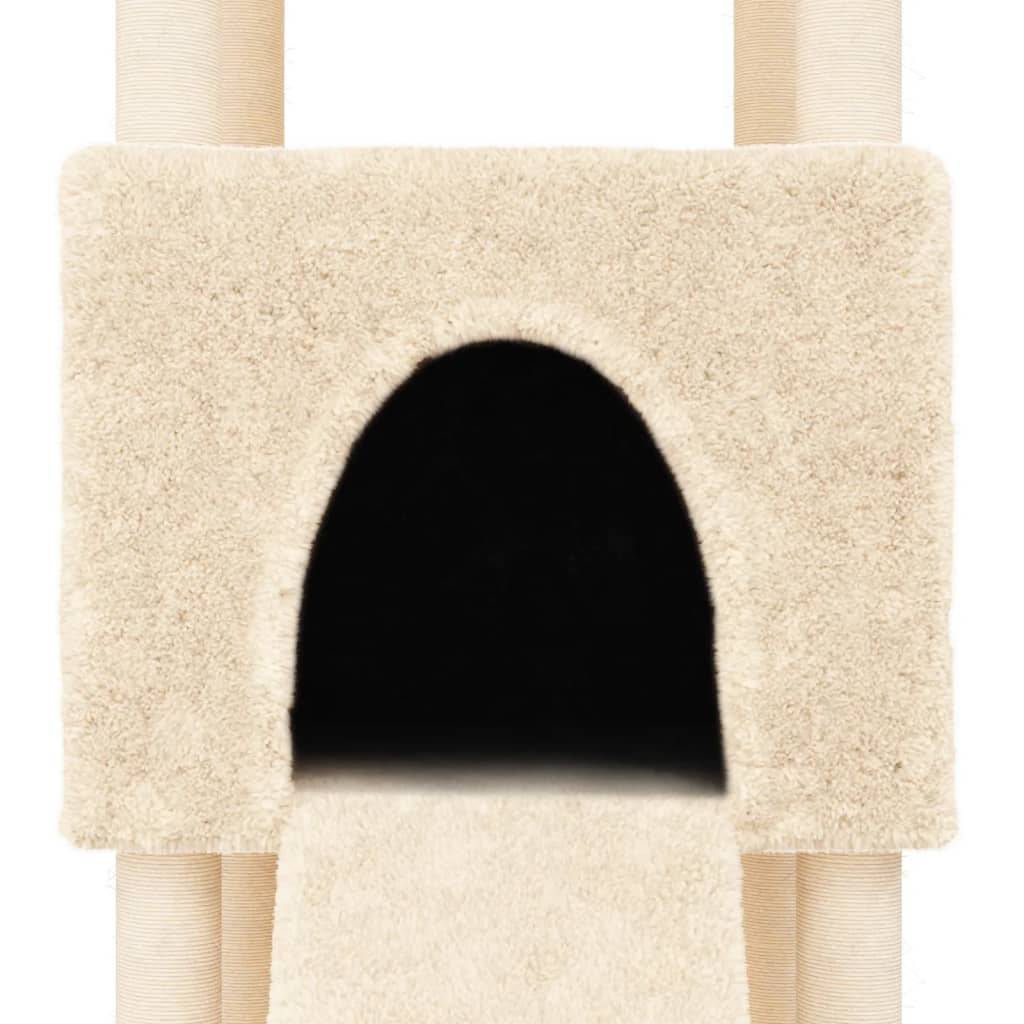 Arbre à Chat Complet Échelle Sisal Panier Crème 153cm pour Grand Chat - ComfortXL Outdoor Living - Image 7