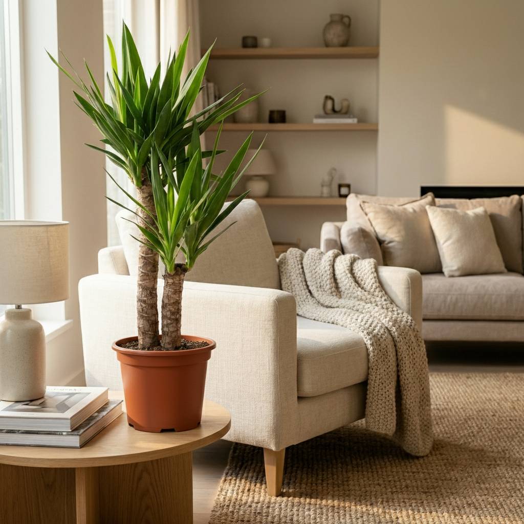 Yucca Elephantipes - Pot de 21cm - Hauteur 80 - 90cm - Sans cache-pot - Plantes d'intérieur