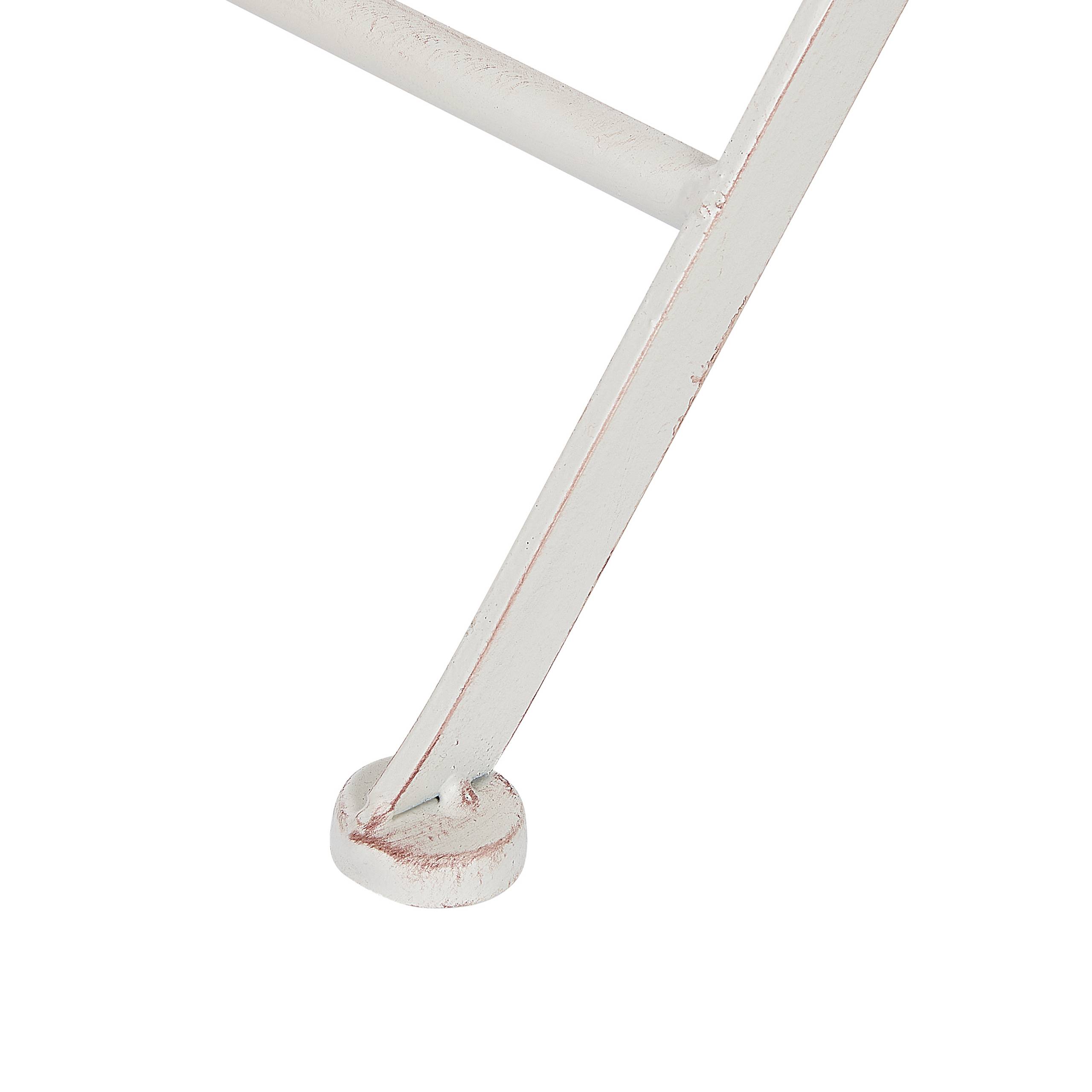 Beliani - Chaise de jardin Métal Blanc STIFFE - Beliani - Imagen 9