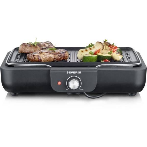 Severin - Barbecue Electrique - Grillade  électrique SEVERIN - PG8556 - Surface de cuisson 37x29cm - Thermostat réglable - 2300W - Imagen 1