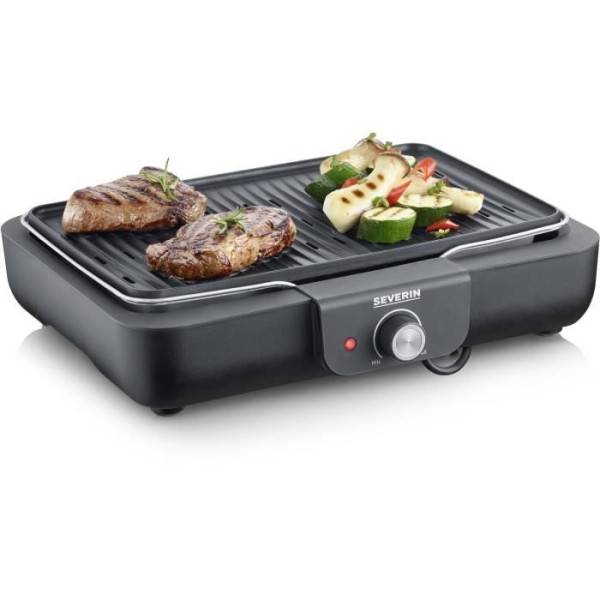 Severin - Barbecue Electrique - Grillade  électrique SEVERIN - PG8556 - Surface de cuisson 37x29cm - Thermostat réglable - 2300W - Imagen 4
