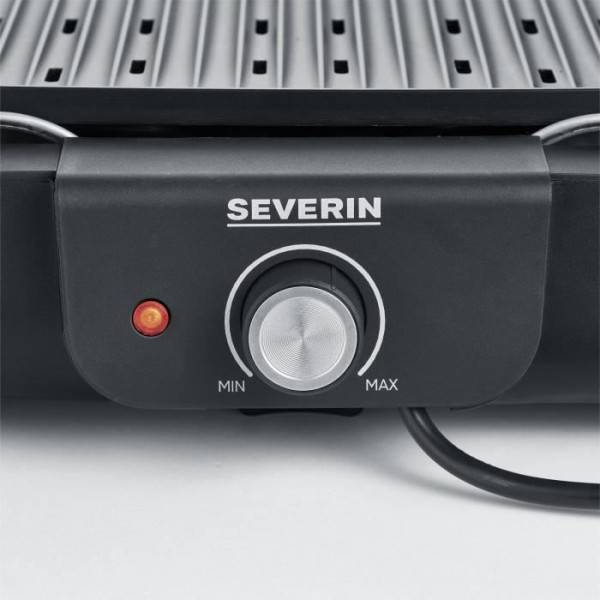 Severin - Barbecue Electrique - Grillade  électrique SEVERIN - PG8556 - Surface de cuisson 37x29cm - Thermostat réglable - 2300W - Imagen 3