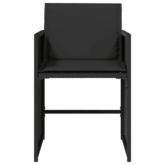 Chaise bois composite 4 places rotin noir 50,5 x 54 x 79 cm - Prolenta premium p390.9 - Image 5