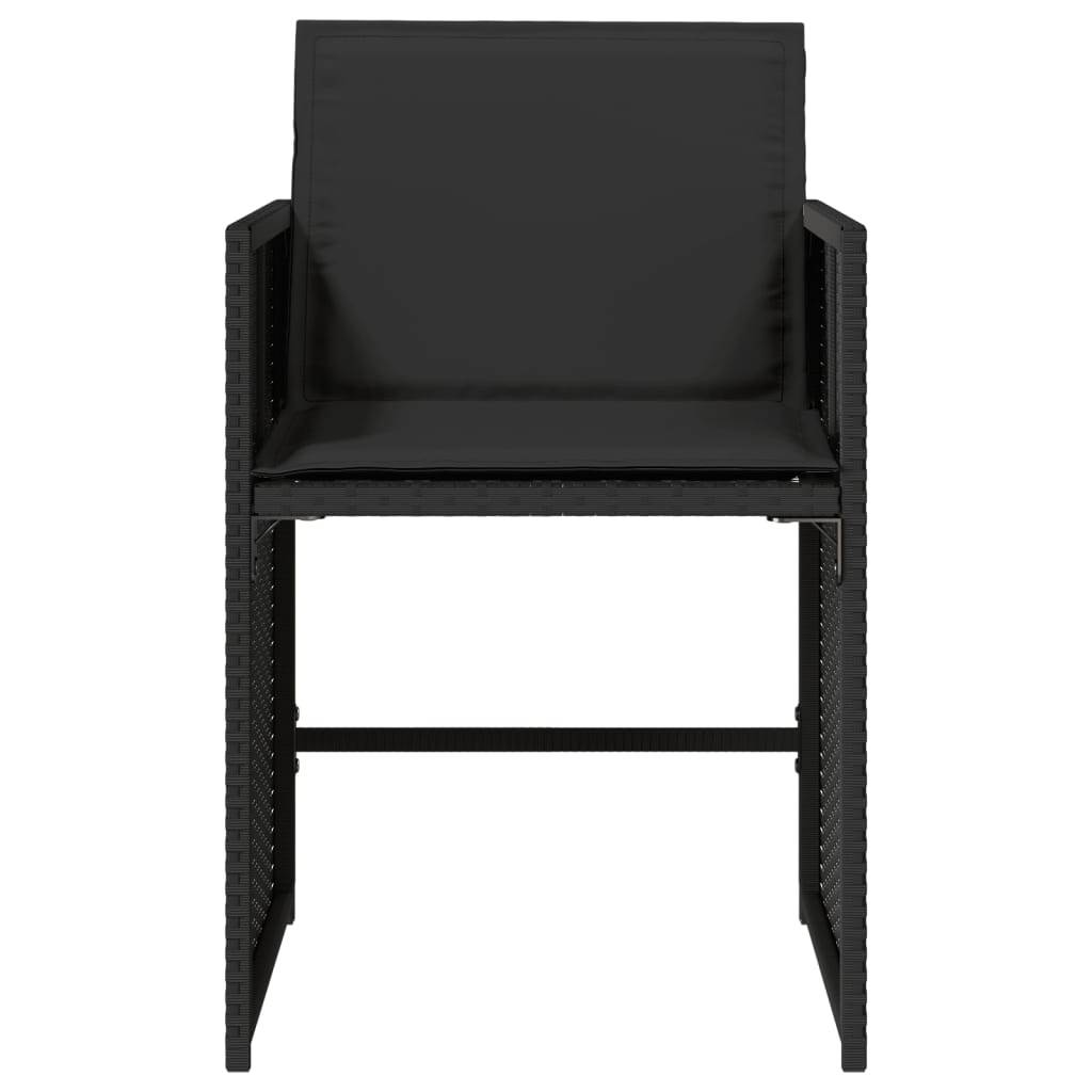 Chaise bois composite 4 places rotin noir  50,5 x 54 x 79 cm  - Prolenta premium  p390.9 - Image 5