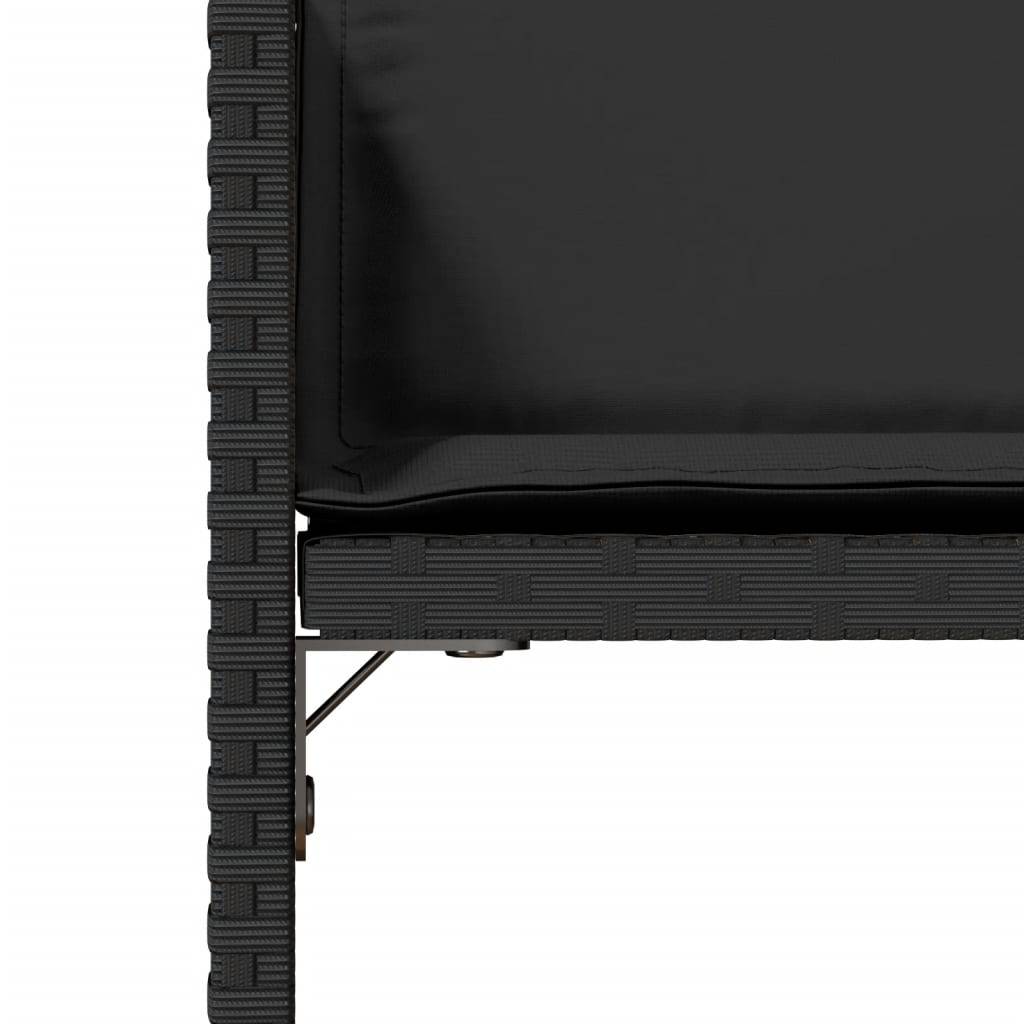 Chaise bois composite 4 places rotin noir  50,5 x 54 x 79 cm  - Prolenta premium  p390.9 - Image 9