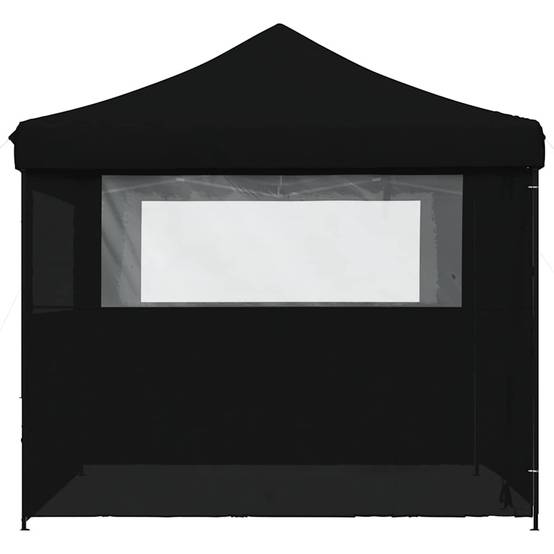 ComfortXL - Tonnelle de réception pliante acier jardin protection insectes 3x3m noire - ComfortXL Outdoor Living - Image 5