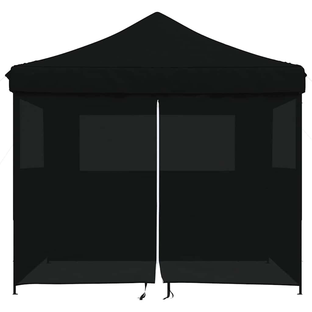 ComfortXL - Tonnelle de réception pliante acier jardin protection insectes 3x3m noire - ComfortXL Outdoor Living - Image 3