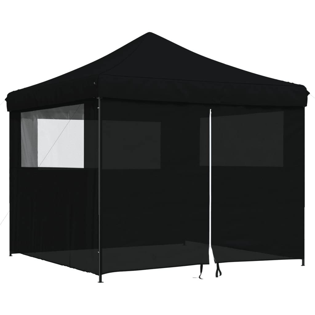 ComfortXL - Tonnelle de réception pliante acier jardin protection insectes 3x3m noire - ComfortXL Outdoor Living - Image 2