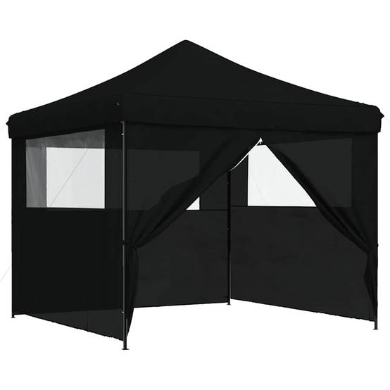 ComfortXL - Tonnelle de réception pliante acier jardin protection insectes 3x3m noire - ComfortXL Outdoor Living - Image 7