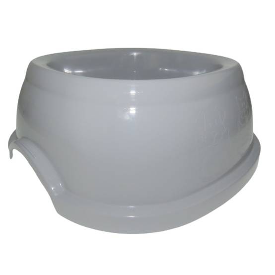 Ecuelle carrée 2 litres, gris en plastique, pour chien - Image 3