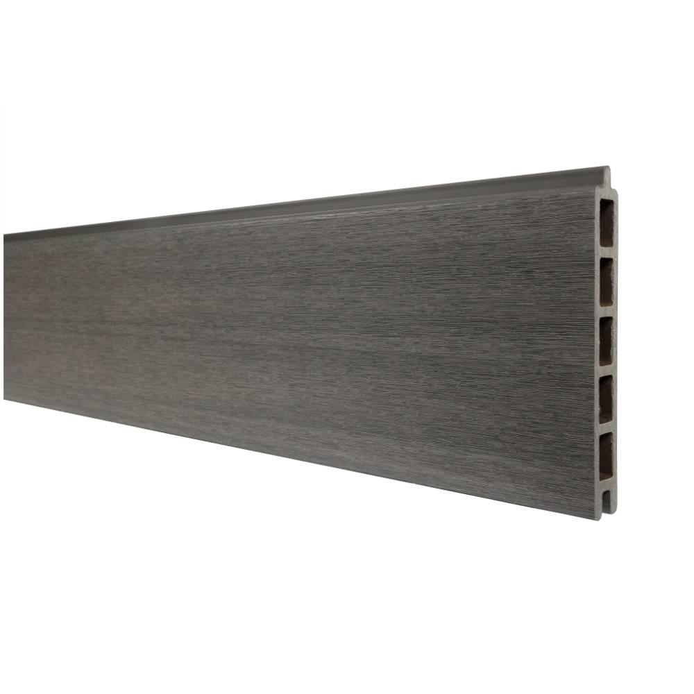 Kit Clôture Aluminium BAHIA & CRUZ Ardoise 11,03x1,8m - Bois Composite & Aluminium - Poteaux Gris - Brise Vue - Palissade - Image 5