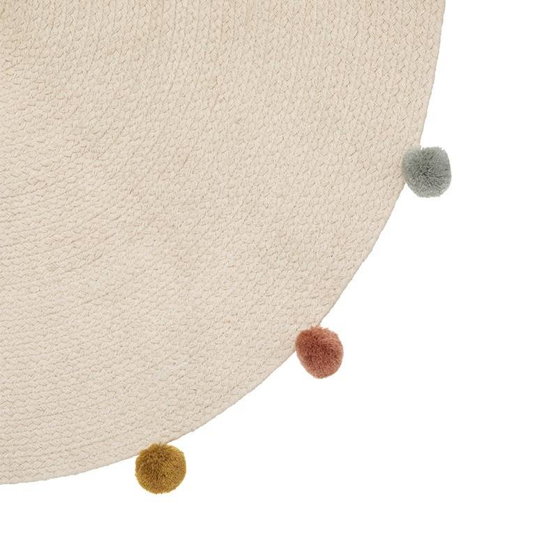 Atmosphera - Tapis rond D90 à pompons Arlequin Atmosphera - Imagen 2