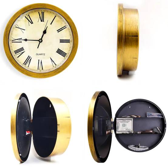 Horloge Secret Box Vintage - Coffre secret Idéal Chambre Salon - Image 9