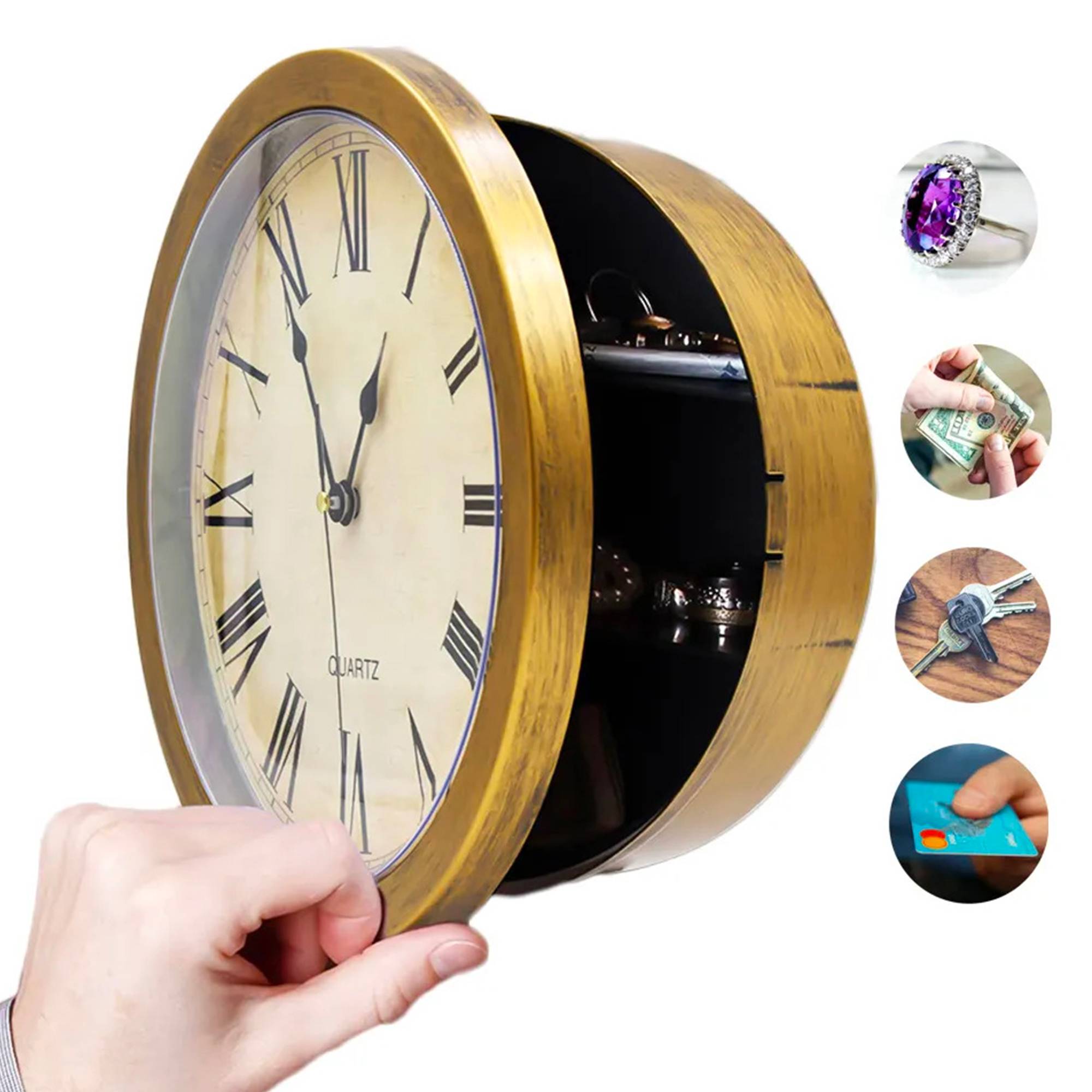 Horloge Secret Box Vintage - Coffre secret Idéal Chambre Salon - Image 8